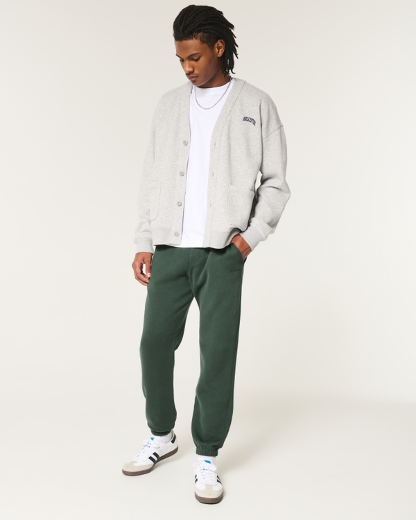 Relaxed Fleece Logo Joggers, Dark Olive