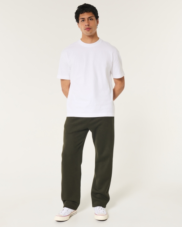 Relaxed Sweatpants, Dark Olive