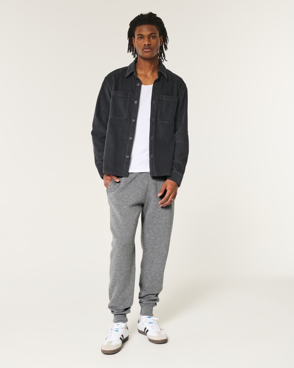 Hollister Feel Good Fleece Joggers, Dark Heather Gray