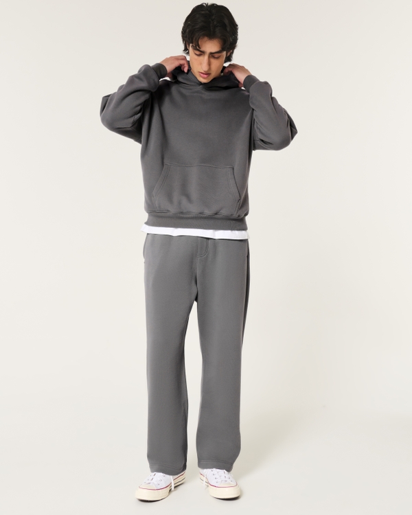 Grey hollister joggers best sale