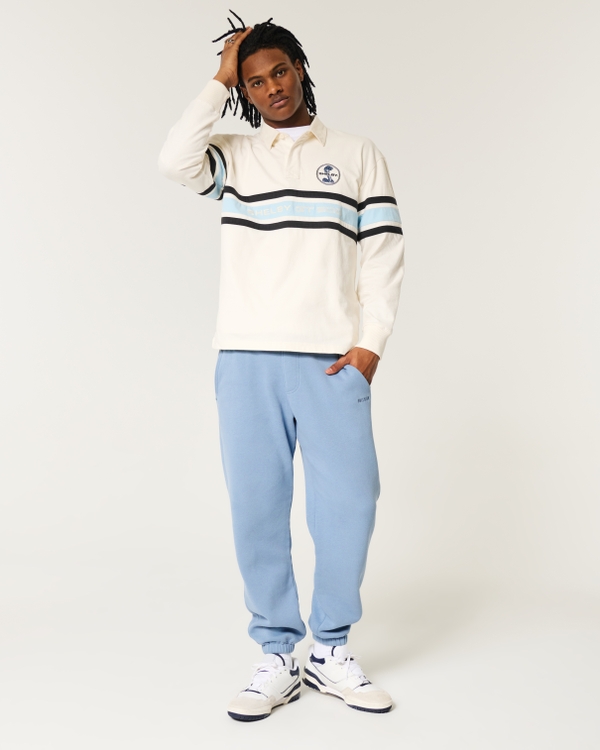 Hollister blue joggers online