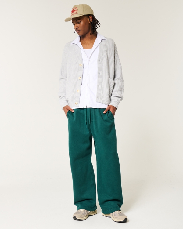 Super Baggy Sweatpants, Dark Green view 1