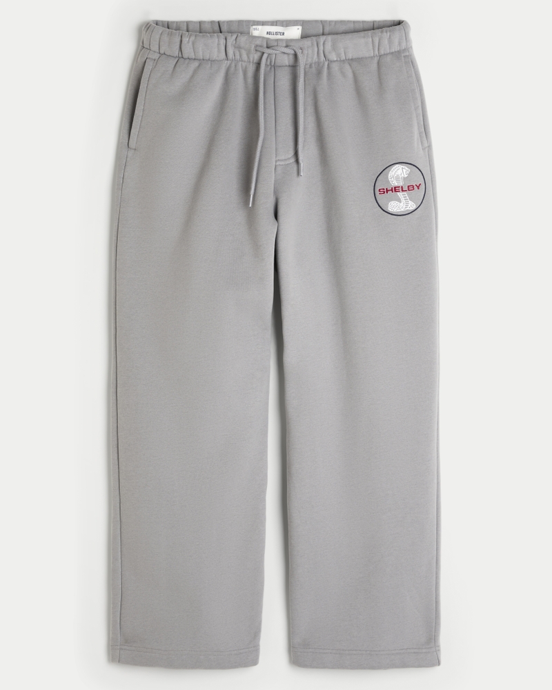 Graphic Sweatpants Grey Hollister Sweatpants Hollister Relaxed