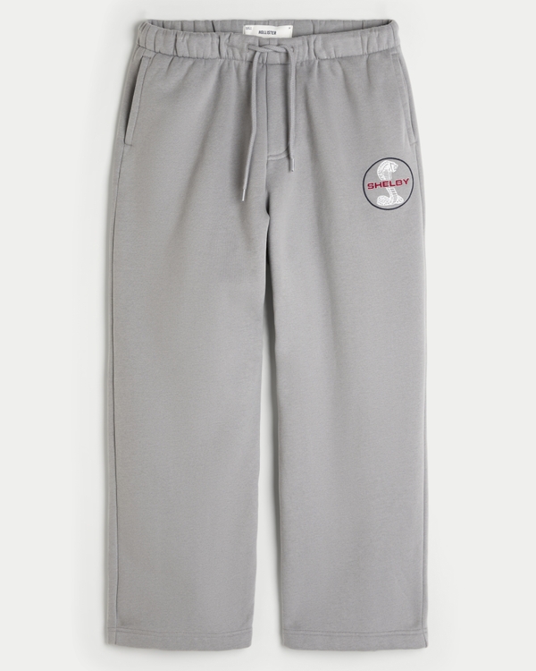 Shelby Graphic Super Baggy Sweatpants, Gray view 1