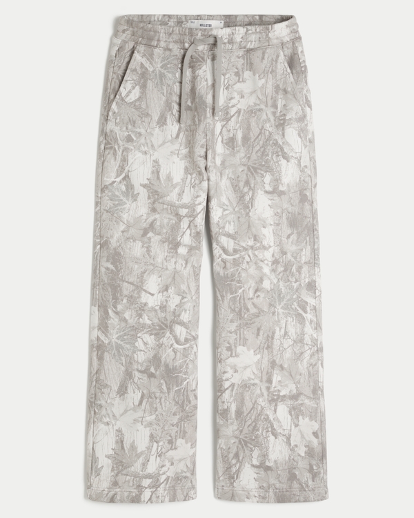 Bootcut Sweatpants, Cream Camo view 1