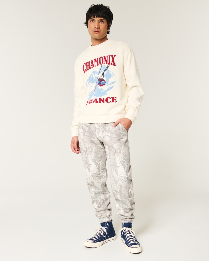 Men's Relaxed Camo Fleece Joggers | Men's Bottoms | HollisterCo.com