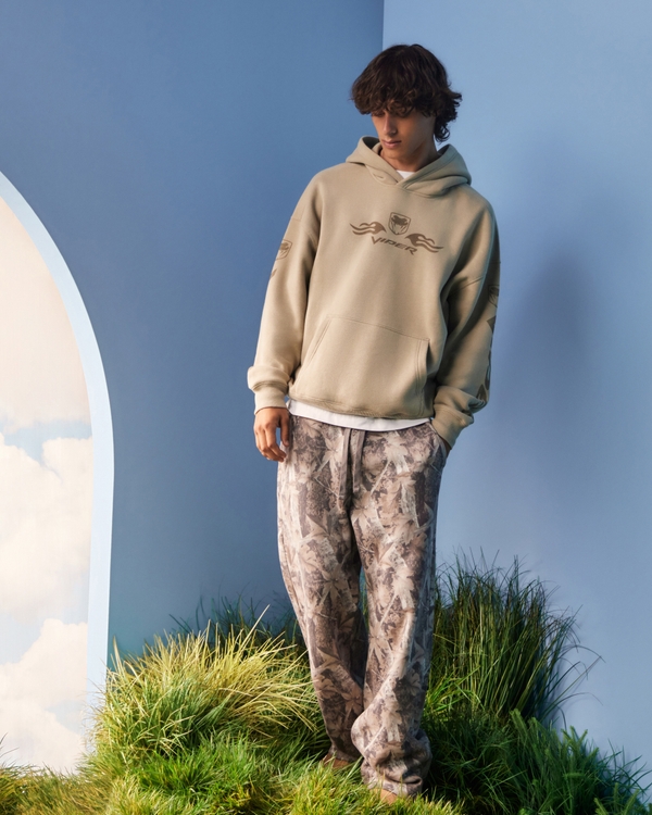 Bootcut Sweatpants, Brown Camo view 1