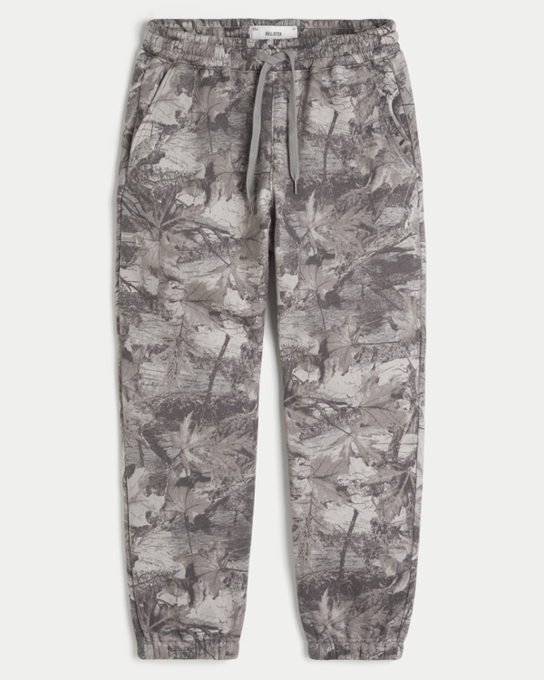 Baggy Cinch Joggers, Light Brown Camo view 1