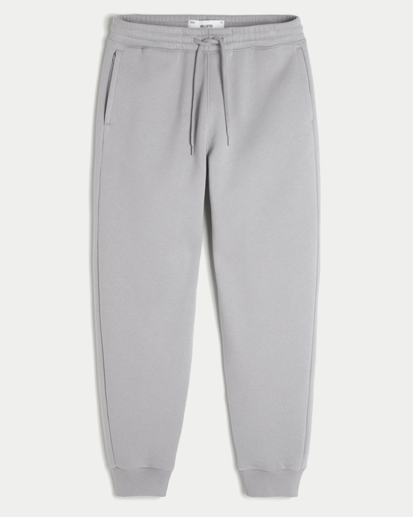 Relaxed Rib Joggers, Light Gray view 1