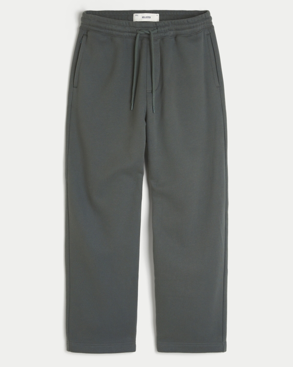 Snake Graphic Baggy Sweatpants, Shadow Green view 1
