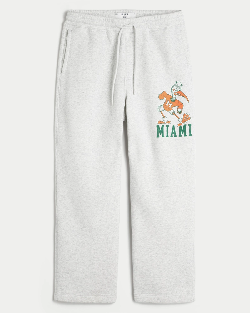 University of Miami Graphic Baggy Sweatpants