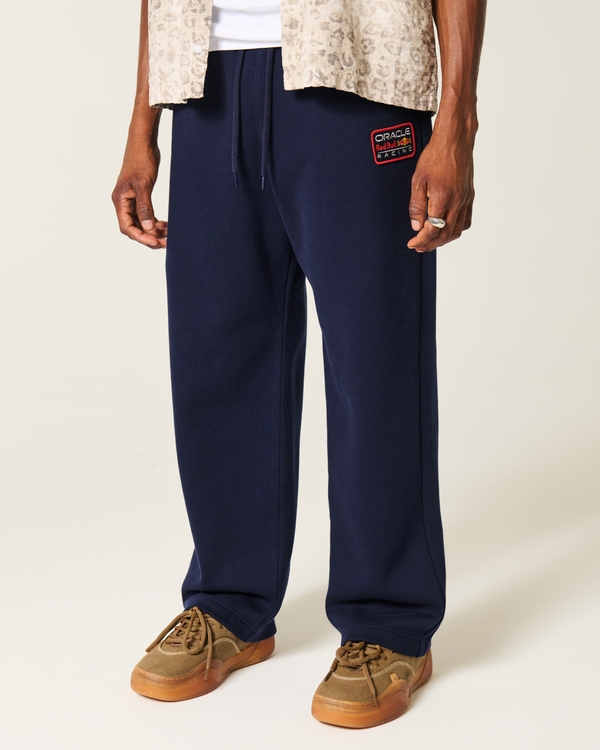 Oracle Red Bull Racing Graphic Baggy Sweatpants, Navy view 2