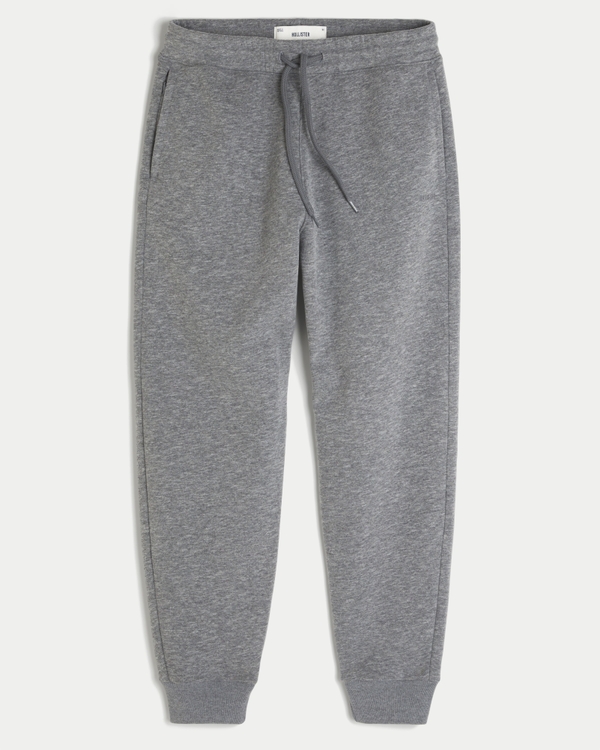 Relaxed Rib Joggers, Dark Heather Gray view 1