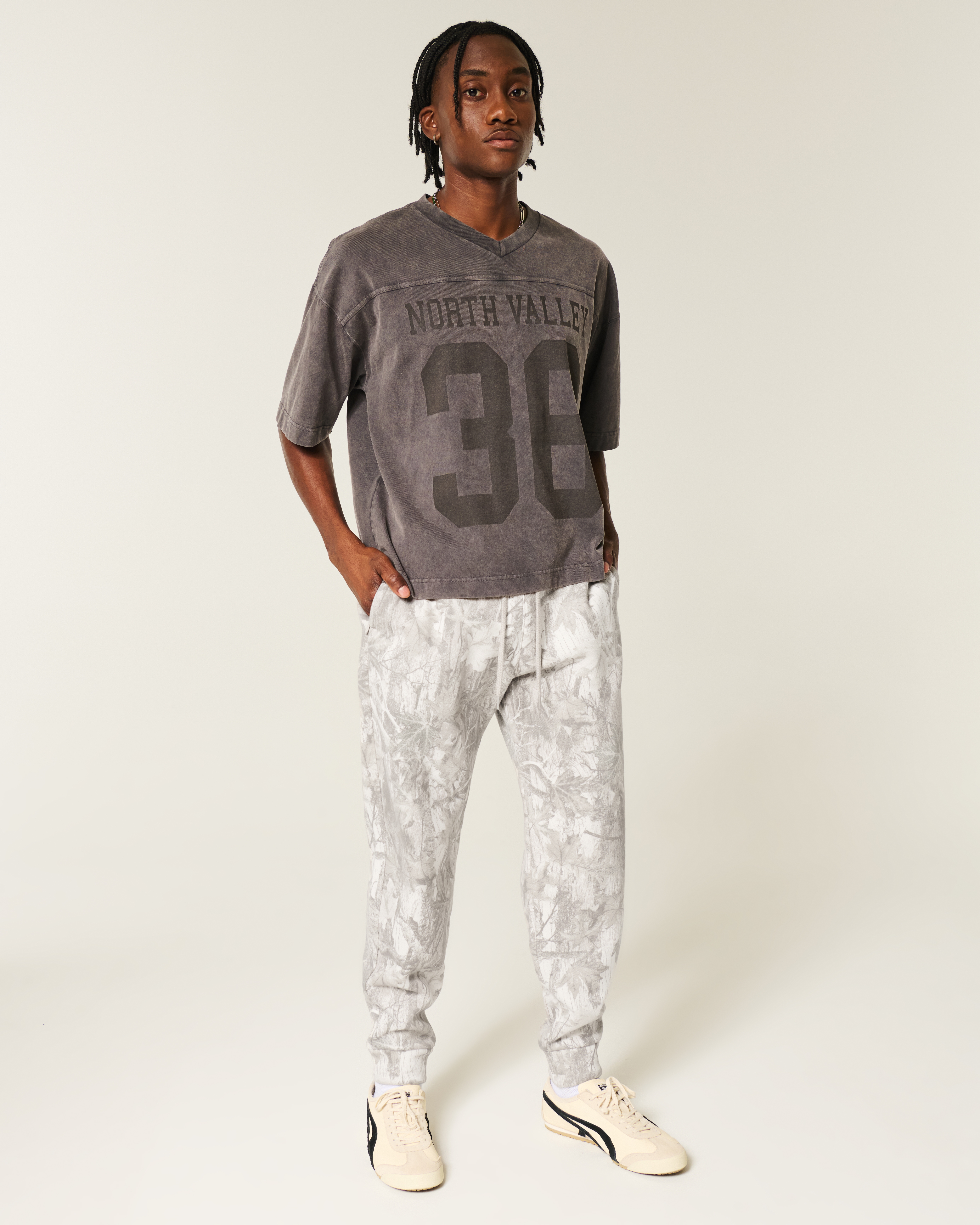 Hollister Feel Good Camo Fleece Joggers