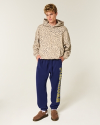 University of Michigan Wolverines Graphic Baggy Cinch Fleece Joggers