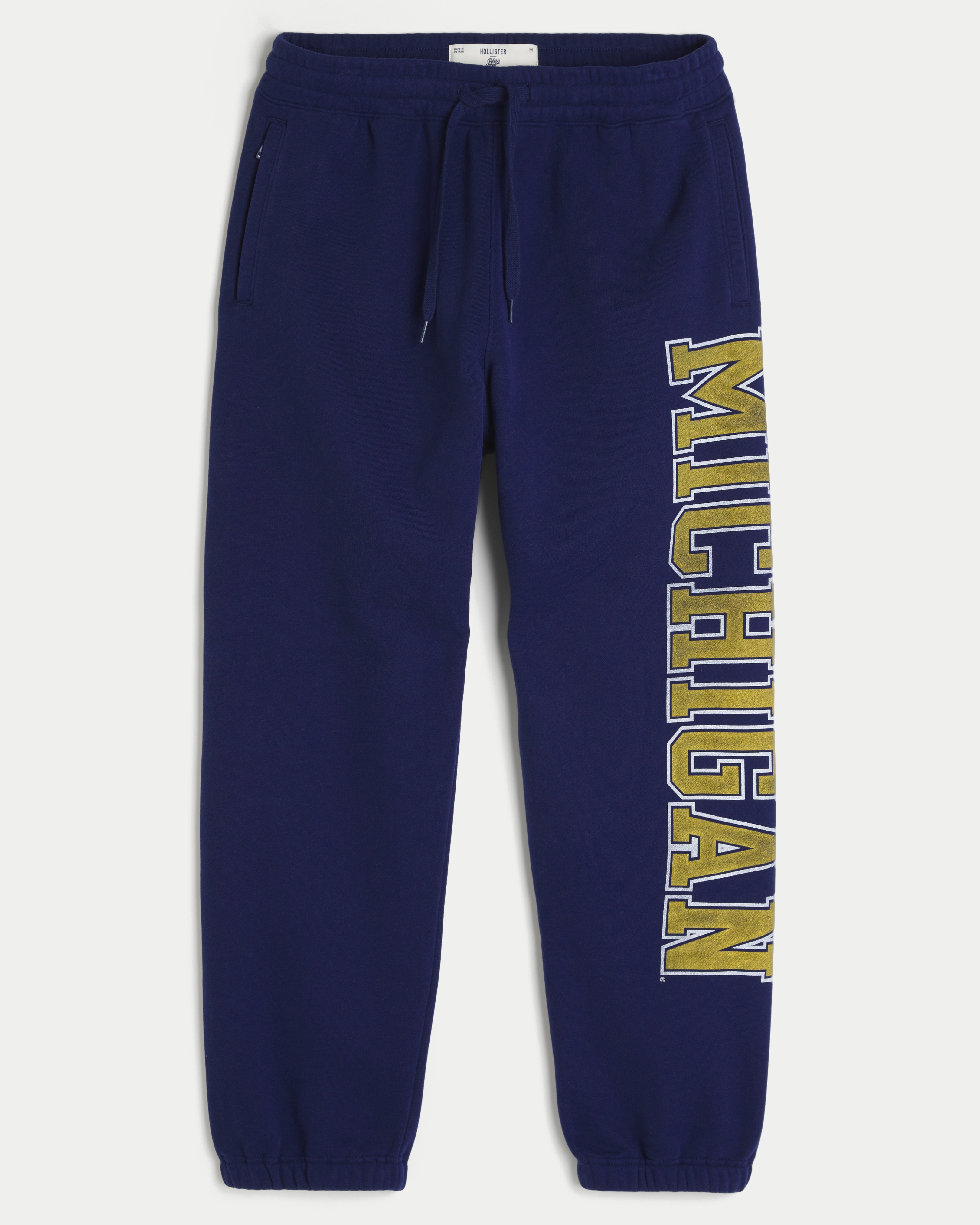 University of Michigan Wolverines Graphic Baggy Cinch Fleece Joggers