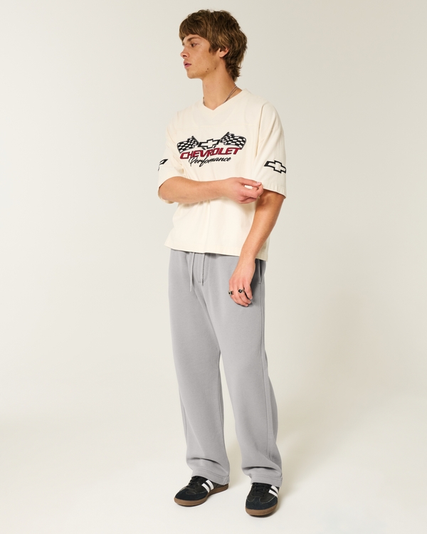 Baggy Dice Graphic Sweatpants, Dark Gray view 1