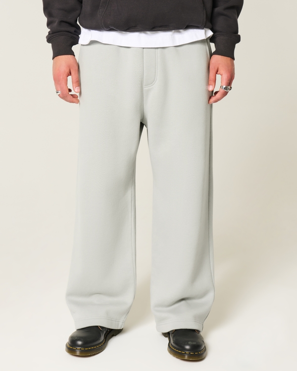 Super Baggy Jogginghose mit Logo, Steingrau view 2