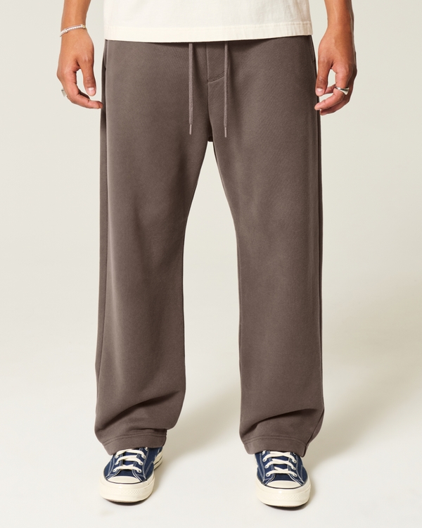 Baggy Sweatpants, Dark Brown view 2