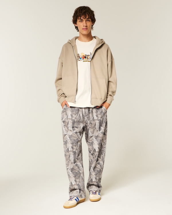 Baggy Sweatpants, Light Brown Camo view 1