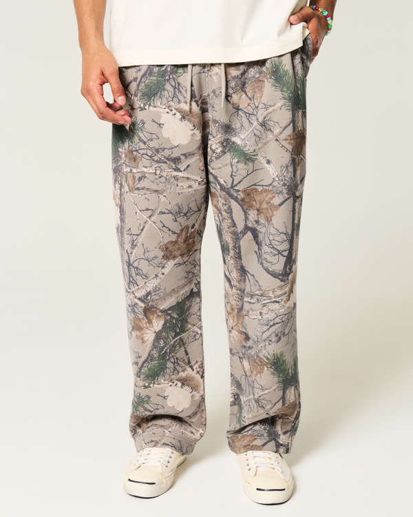 Baggy Camo Sweatpants, Light Brown Camo view 2