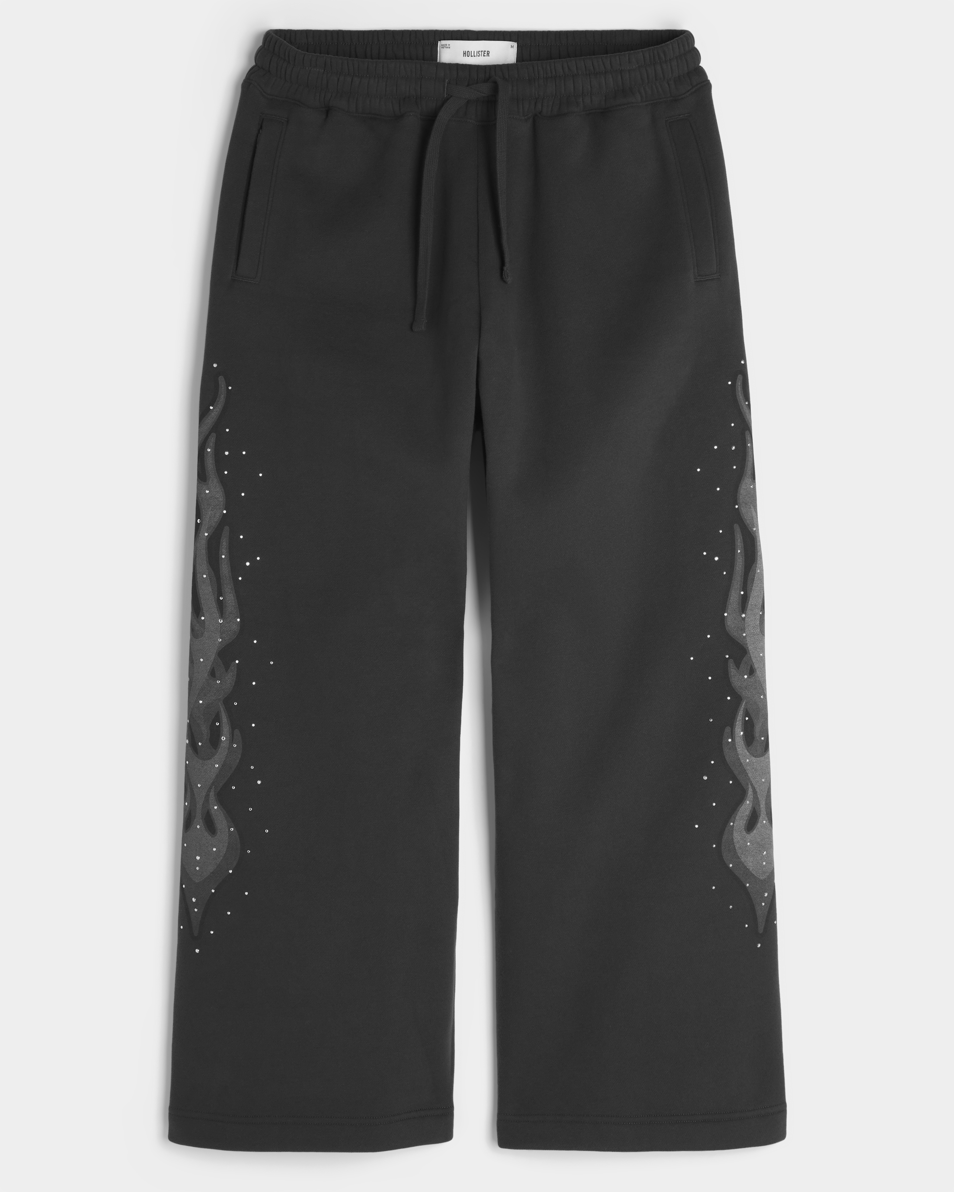 Studded Baggy Bootcut Sweatpants