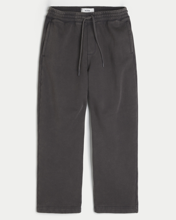 Star Graphic Baggy Sweatpants, Washed Dark Gray view 1