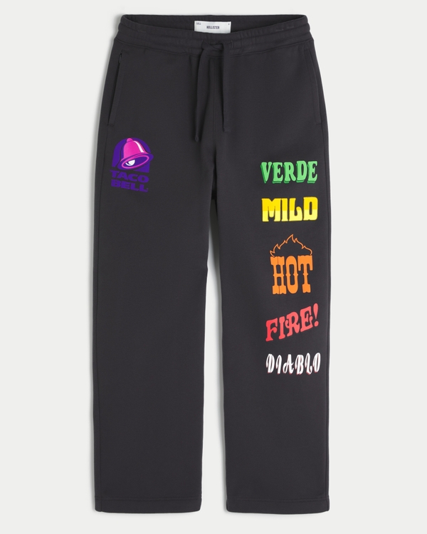 Hollister x Taco Bell Graphic Baggy Sweatpants, Faded Black view 1