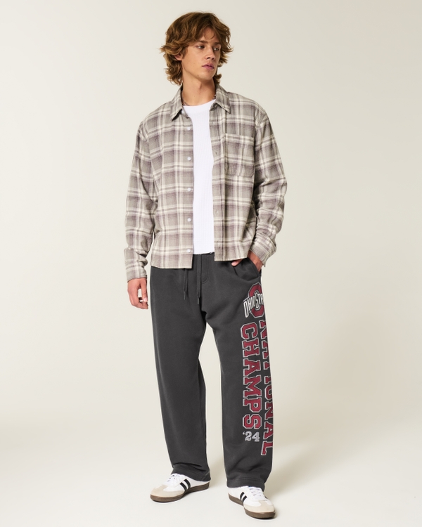 Baggy University of Texas at Austin Longhorns Graphic Sweatpants, Faded Black view 1