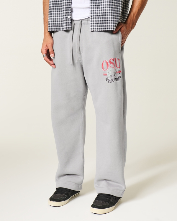 The Ohio State University Buckeyes Graphic Baggy Sweatpants, Gray view 2