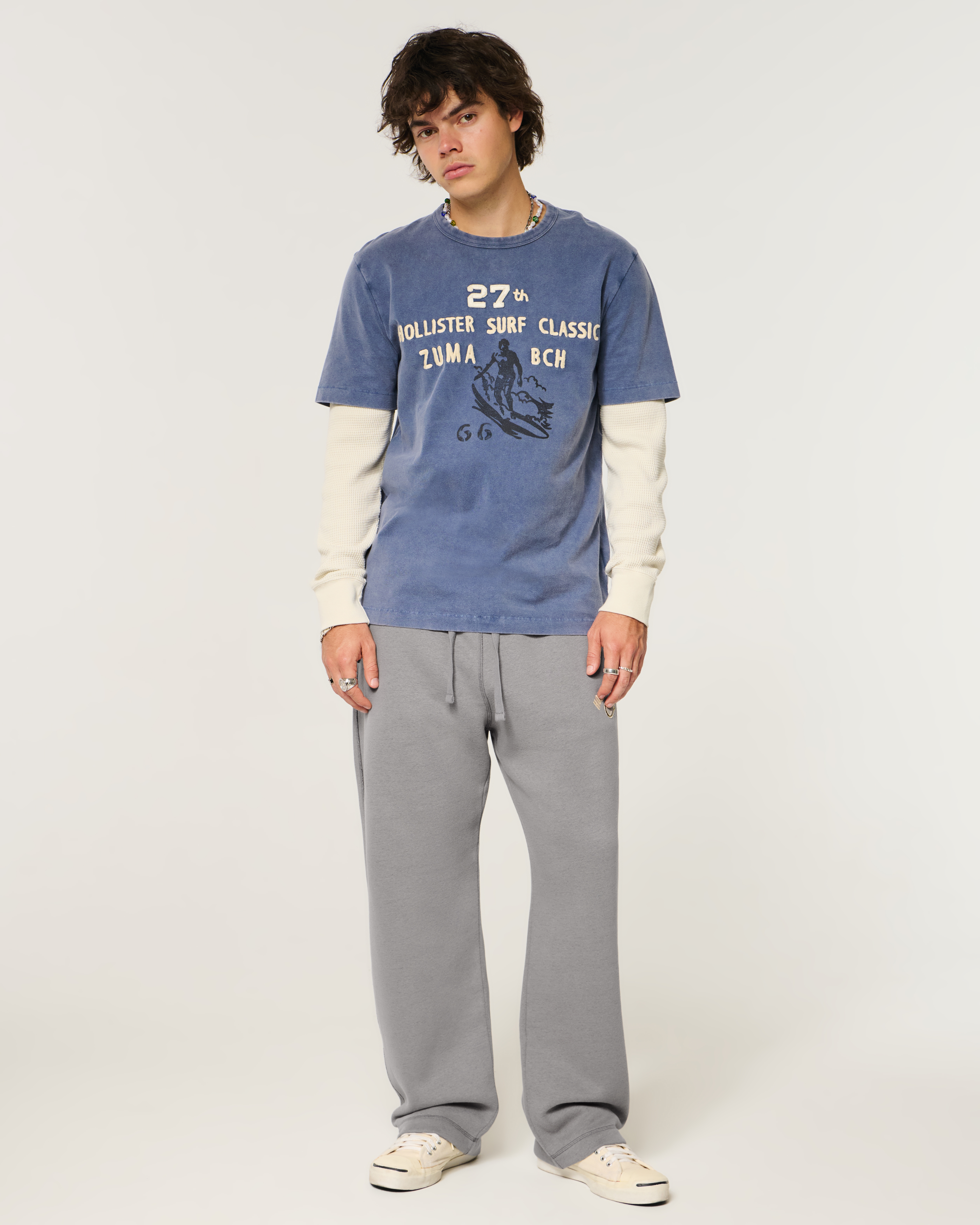 Logo Graphic Baggy Sweatpants