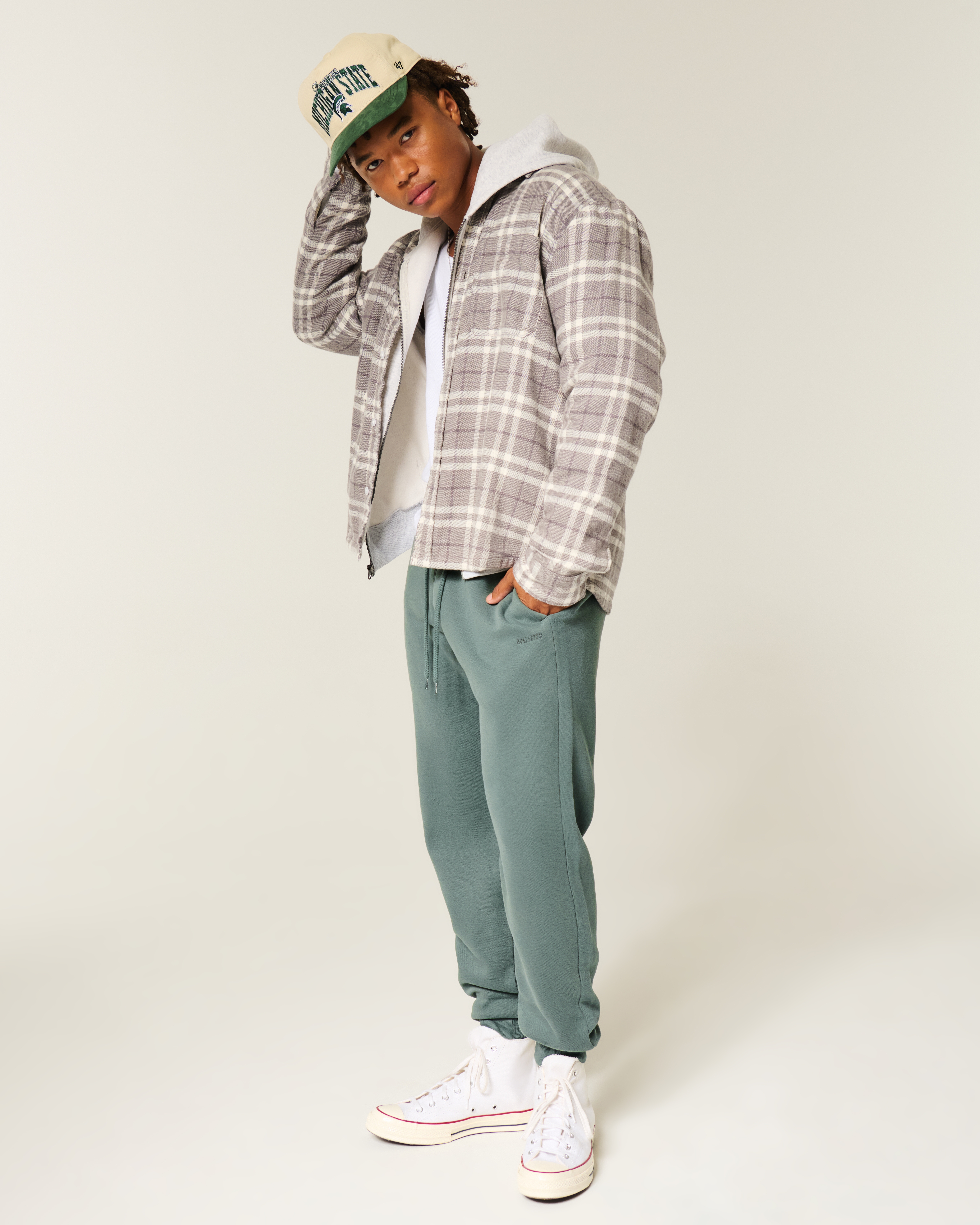Relaxed Rib Fleece Joggers