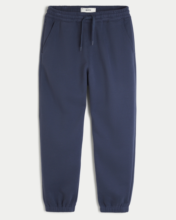 Baggy Cinch Joggers, Light Navy view 1