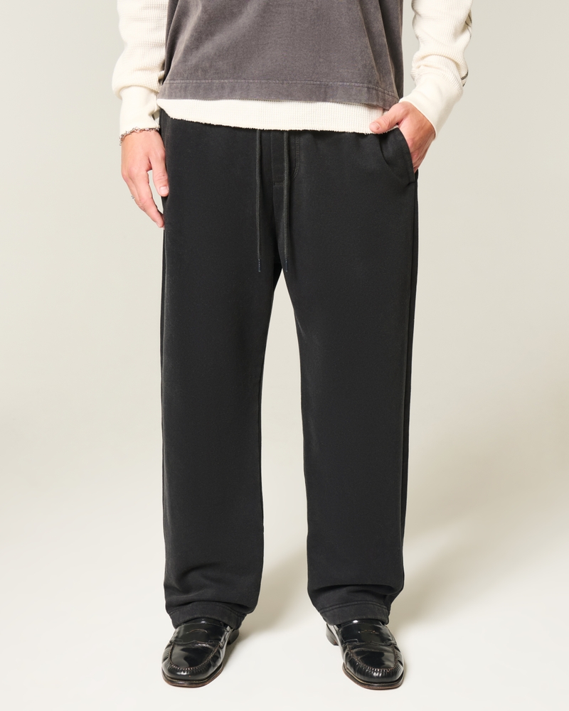 Spider Embroidery Baggy Sweatpants