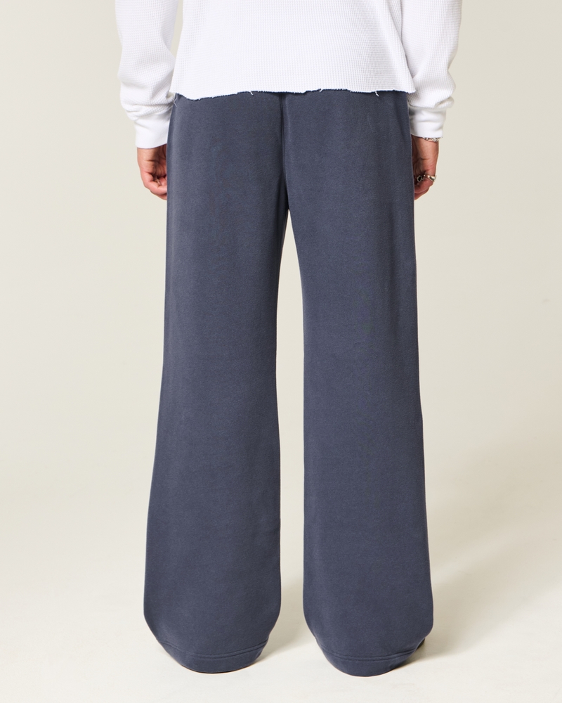 Number Graphic Bootcut Sweatpants