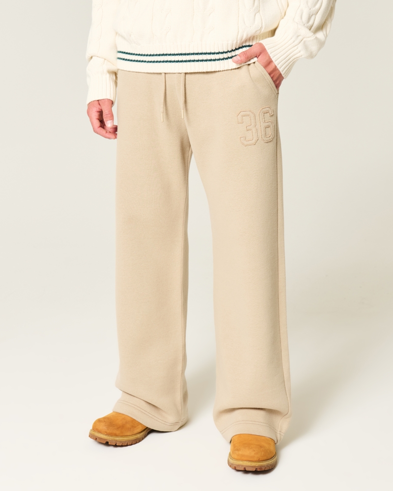 Applique Graphic Bootcut Sweatpants