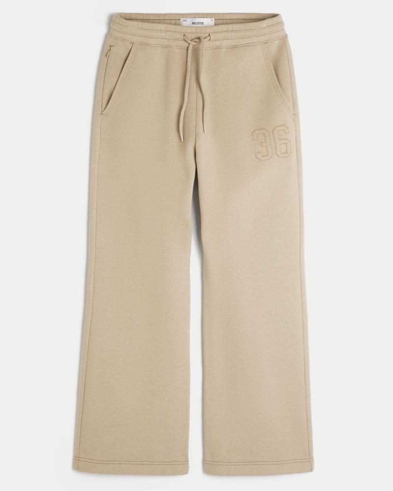 Men's Applique Graphic Bootcut Sweatpants | Men's Clearance