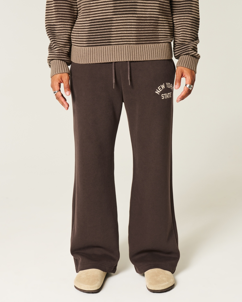 Applique Graphic Bootcut Sweatpants