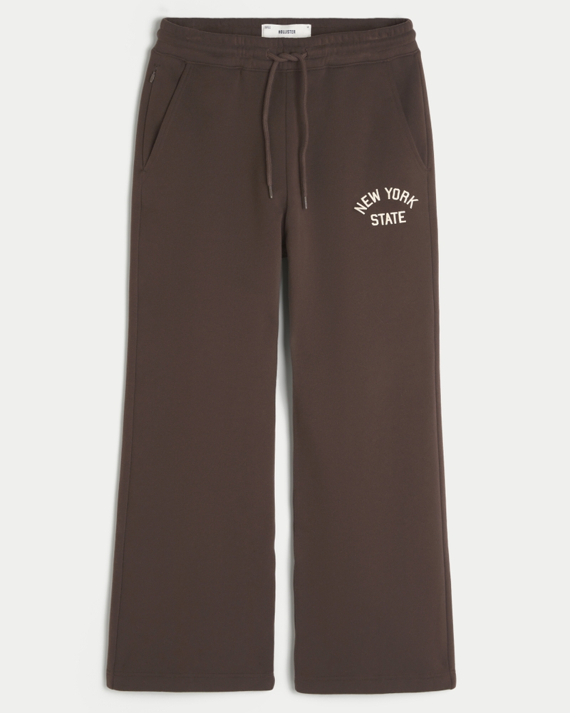 Applique Graphic Bootcut Sweatpants