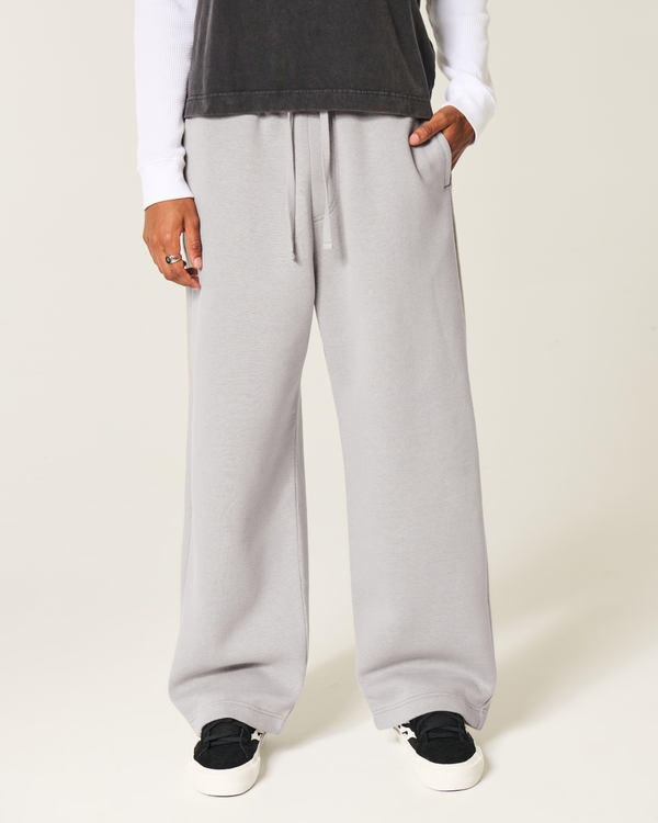 Super Baggy Los Angeles Back Pocket Graphic Sweatpants, Gray view 2