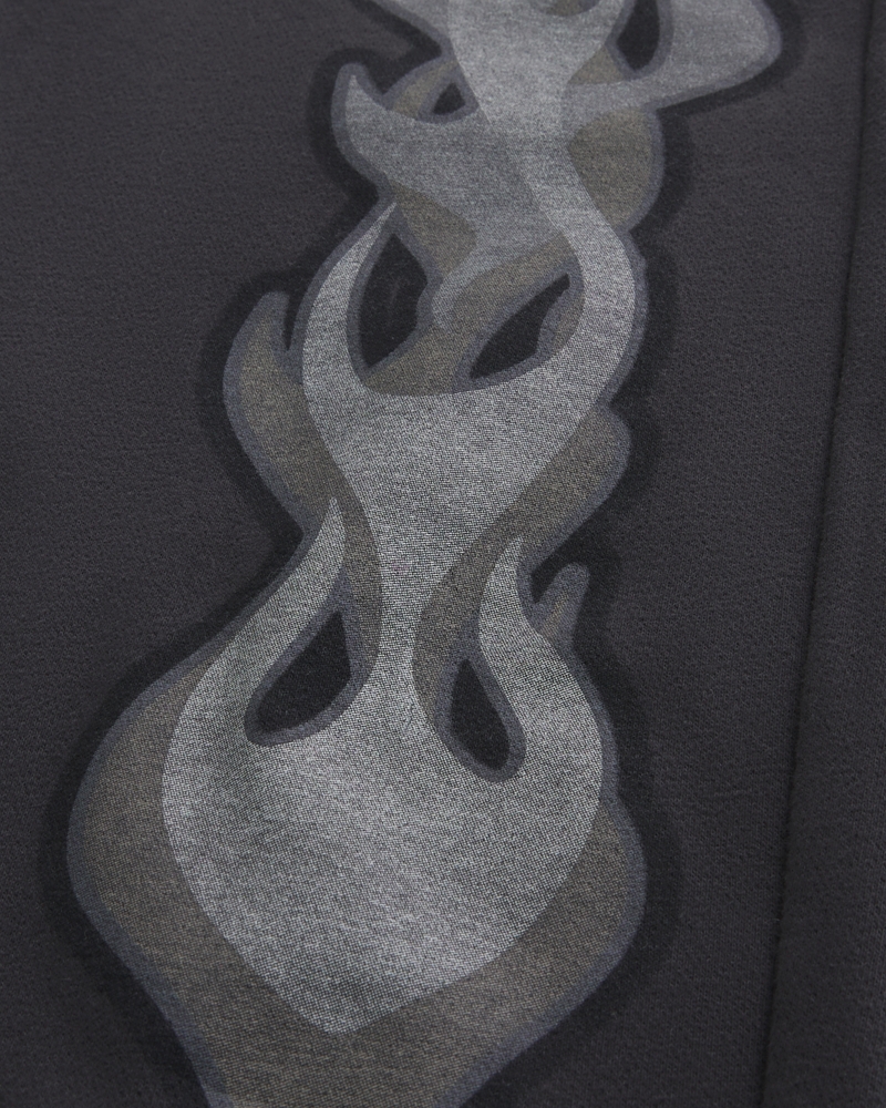 Super Baggy Double-Leg Flame Graphic Sweatpants