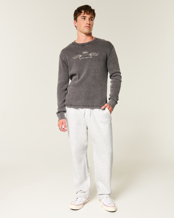 Baggy Sweatpants, Light Heather Gray view 1