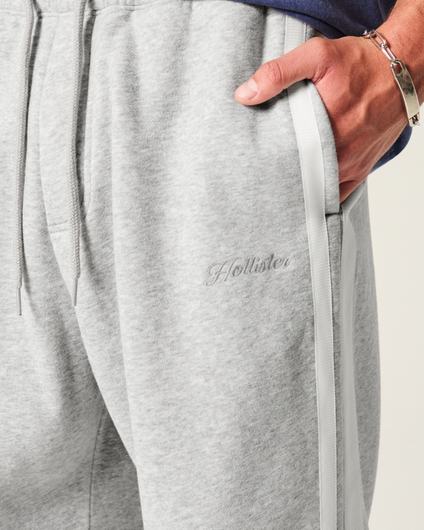 Super Baggy Striped Sweatpants, Heather Gray view 2