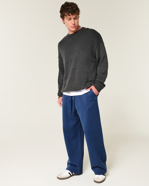Super Baggy Logo Sweatpants, Faded Navy view 1