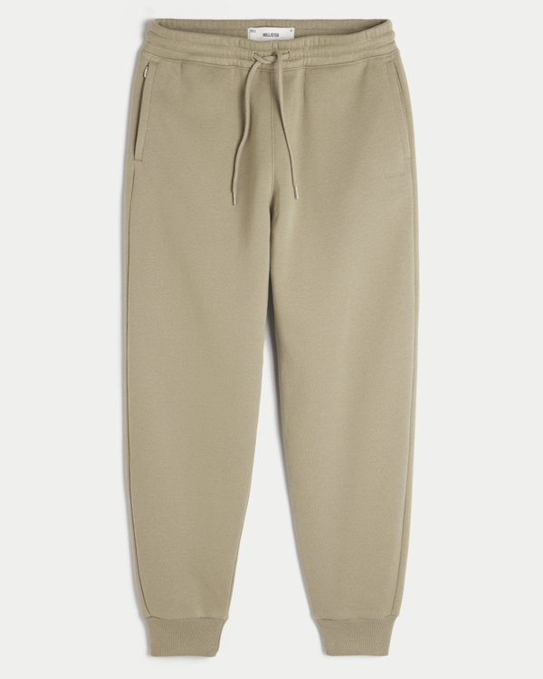 Relaxed Fleece Joggers, Tan view 1