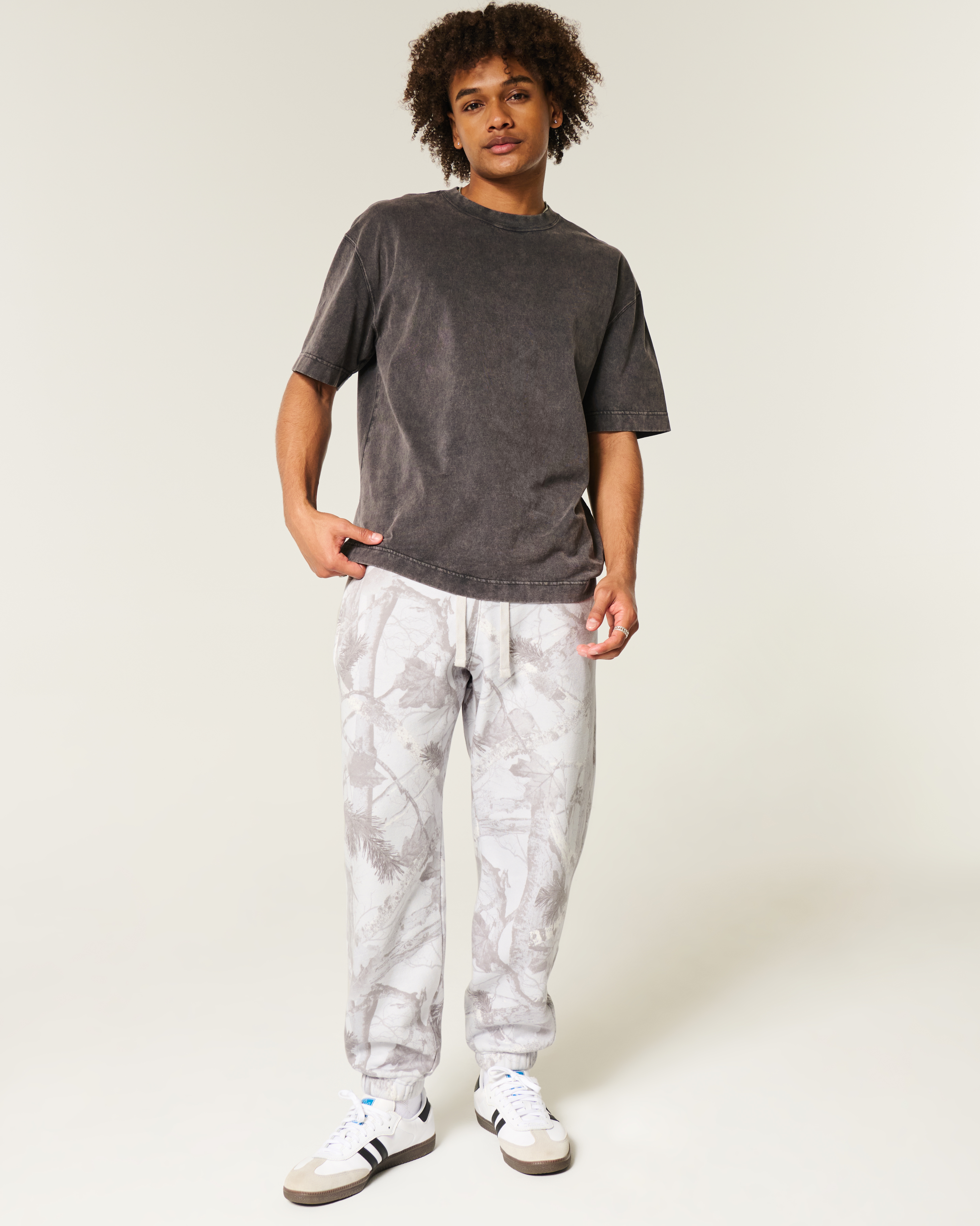 Baggy Cinch Camo Sweatpants