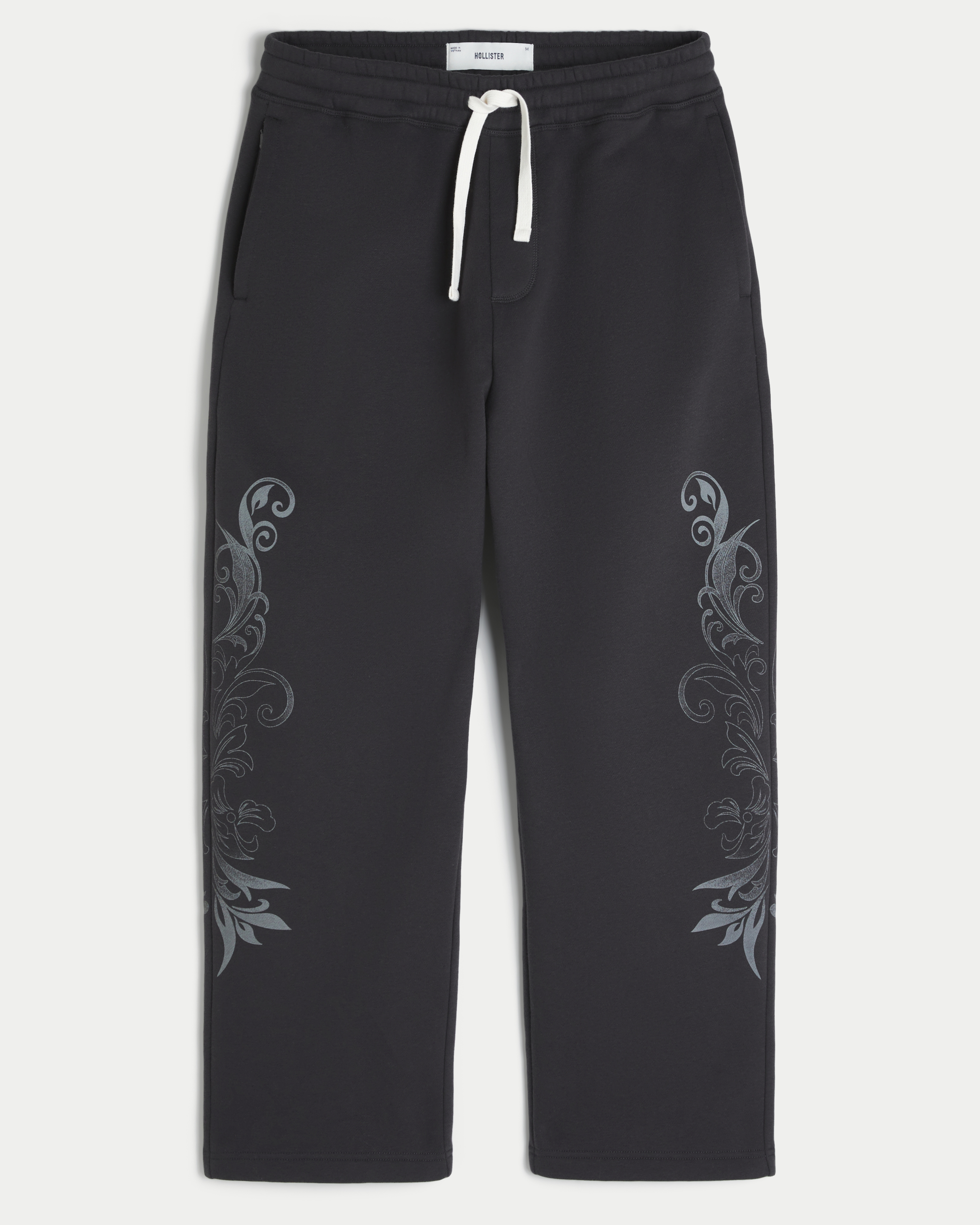 Double Leg Graphic Baggy Sweatpants