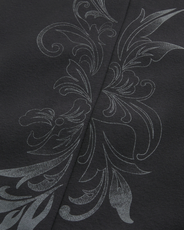 Double Leg Graphic Baggy Sweatpants