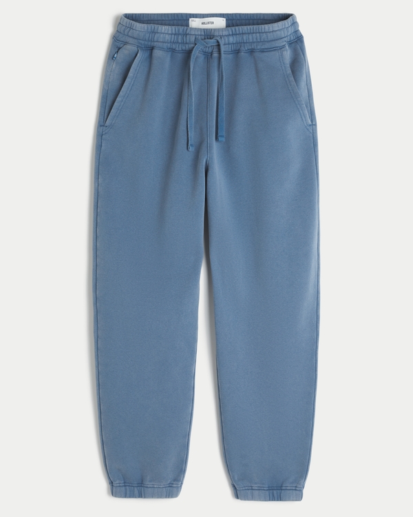 Fleece Baggy Cinch Joggers, Washed Slate view 1