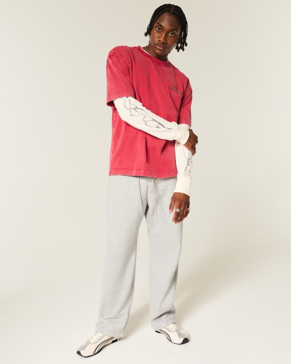 Baggy Sweatpants, Heather Gray view 1